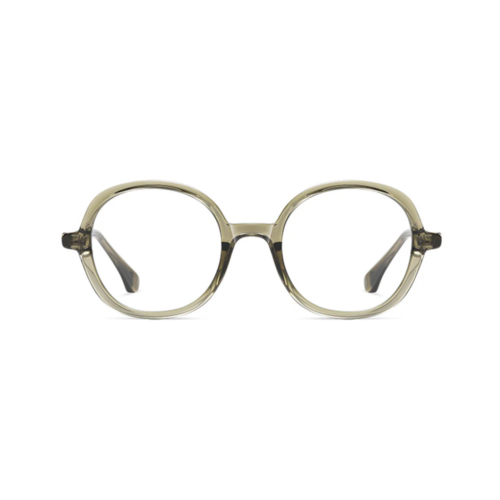 Round Oversize Blue Light Blocking Trendy Glasses VK2191