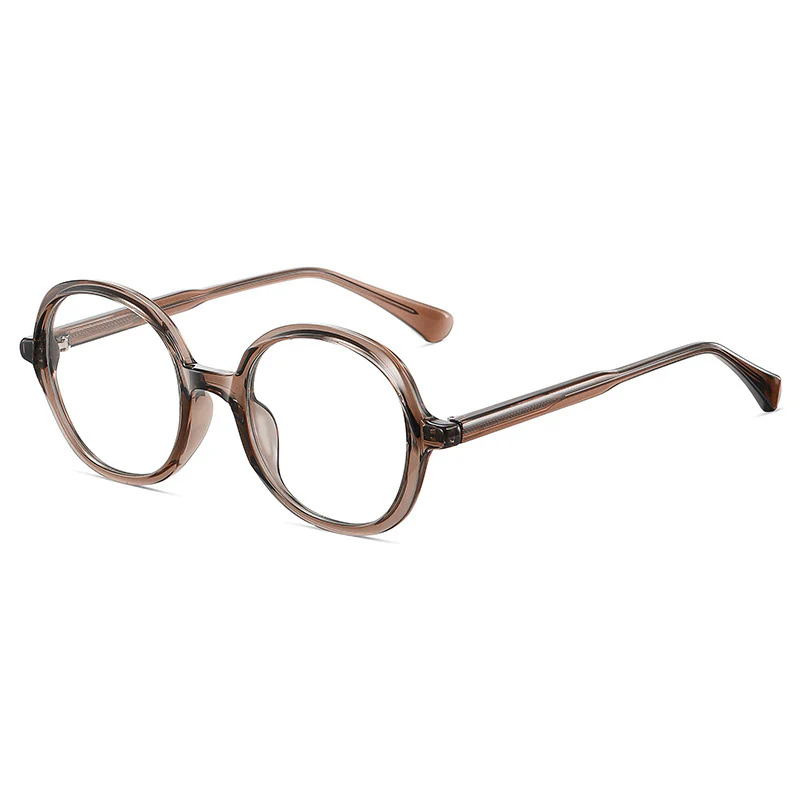 Round Oversize Blue Light Blocking Trendy Glasses VK2191 - Image 15