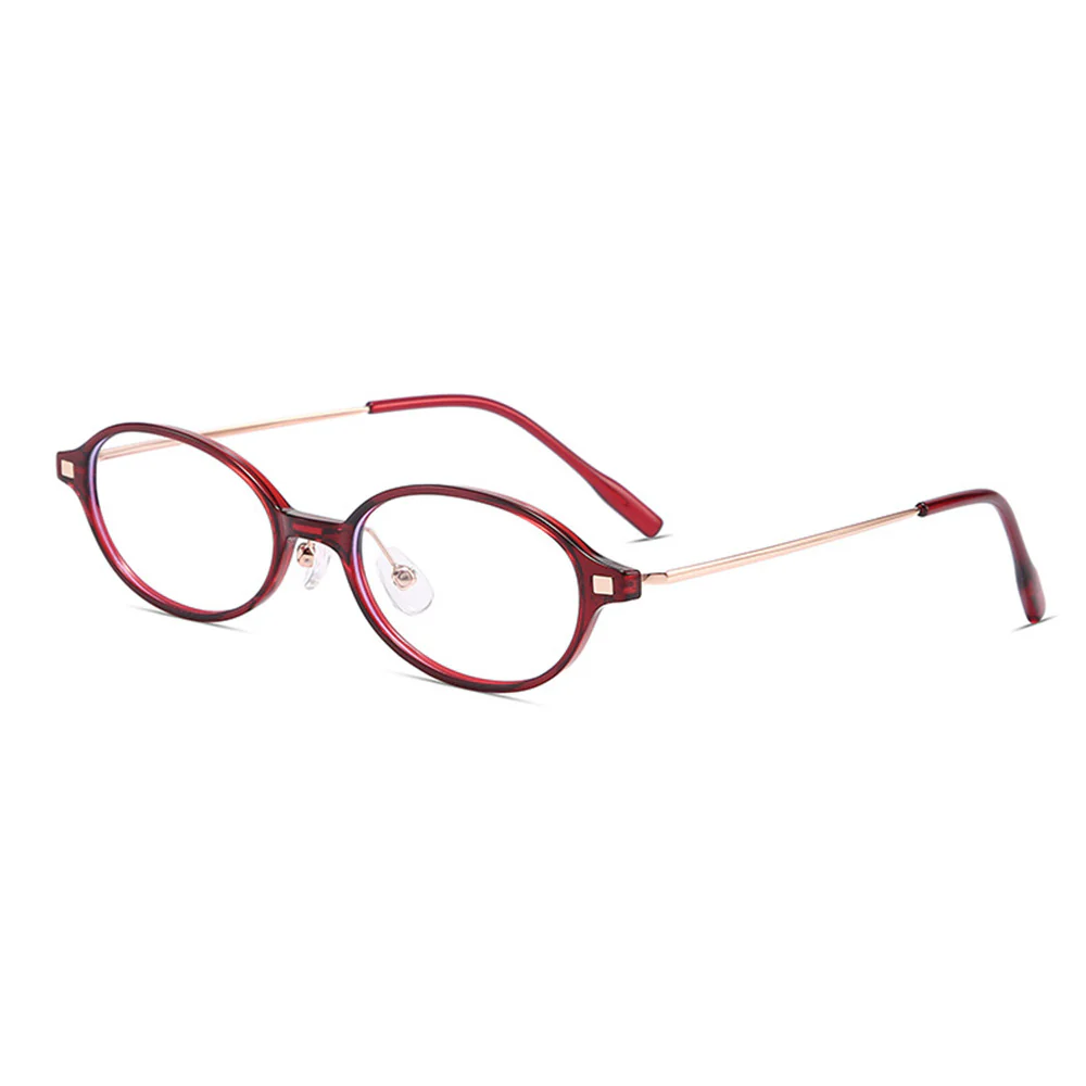Ultralight Oval Nerd Glasses VK2194 - Image 14