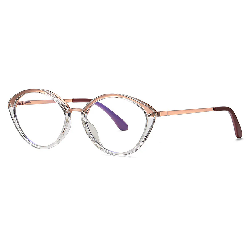 Novelty Oval Eyeglass Frames Unique and Niche Design VK2196 - Image 4