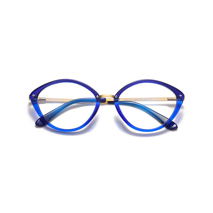 Novelty Oval Eyeglass Frames Unique and Niche Design VK2196 - Image 9