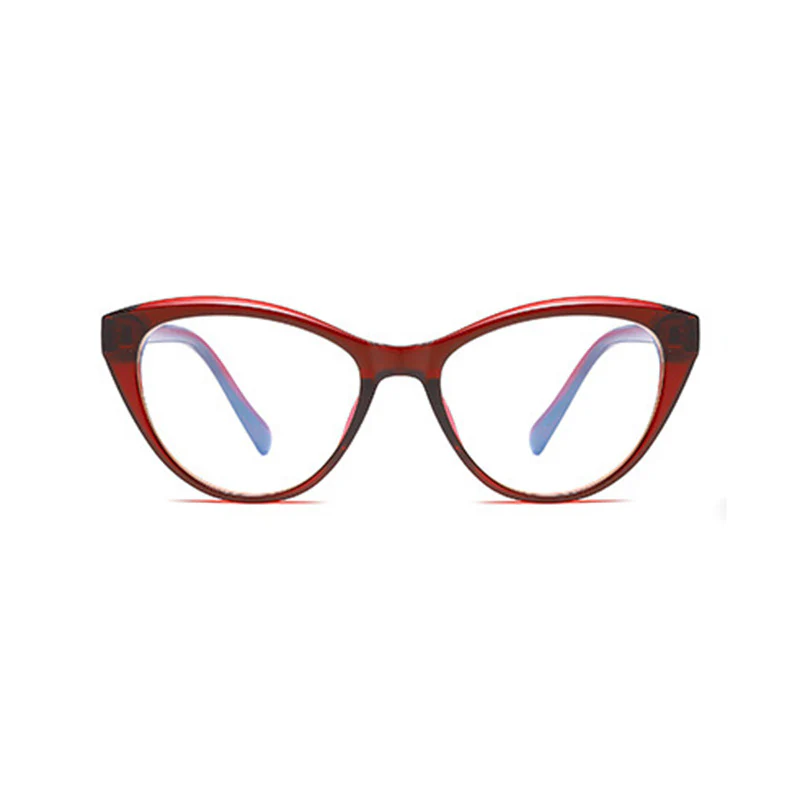 Women's Cat Eye Glasses Frame Heart Pattern VK2197 - Image 12