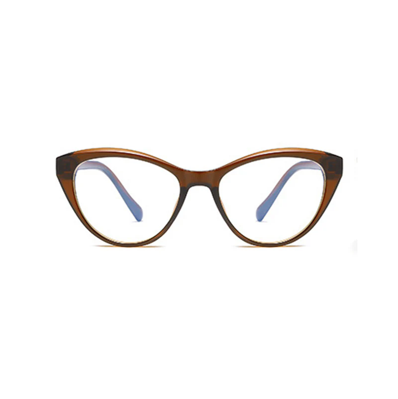 Women's Cat Eye Glasses Frame Heart Pattern VK2197 - Image 8