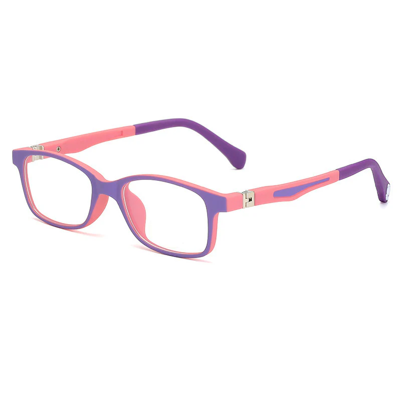 Children Teenagers Rectangle Glasses Bendable Temples VK2204 - Image 4