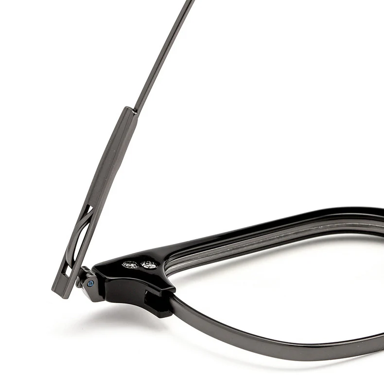 Men's Browline Glasses Frame for Large Faces VK2211 - Image 4