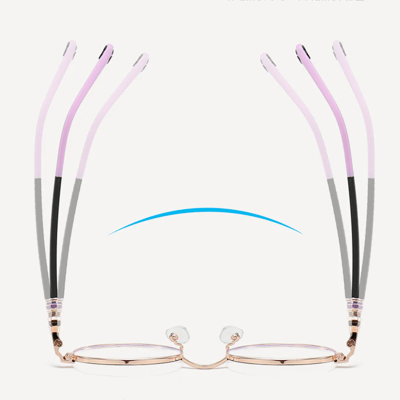 Kids' Round Anti-Blue Light Glasses Cute & Stylish Design VK2213 - Image 4