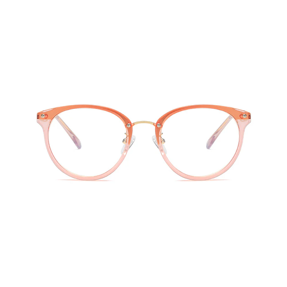 Round Blue Light Blocking Glasses TR+ Metal Frame VK2215 - Image 10