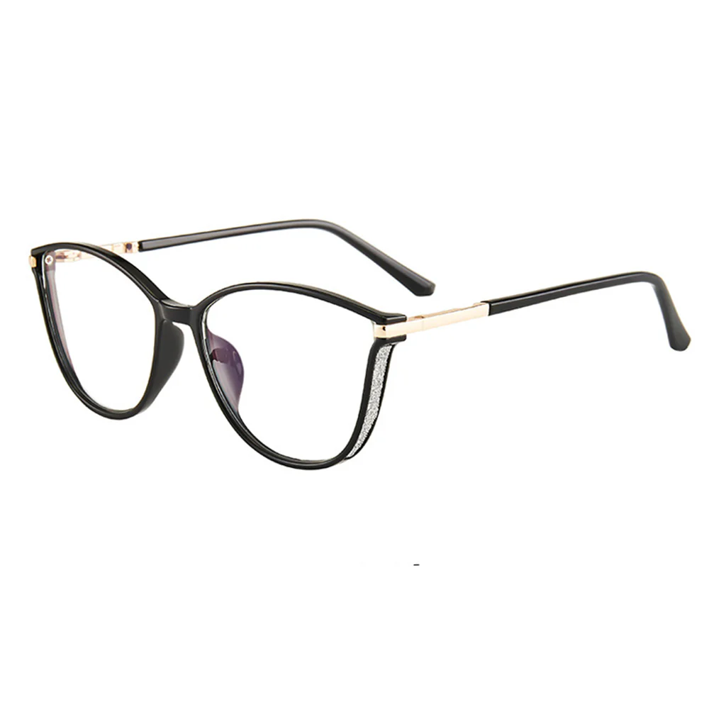 Blue Light Blocking Cat-Eye Glasses Glitter Side VK2221 - Image 6