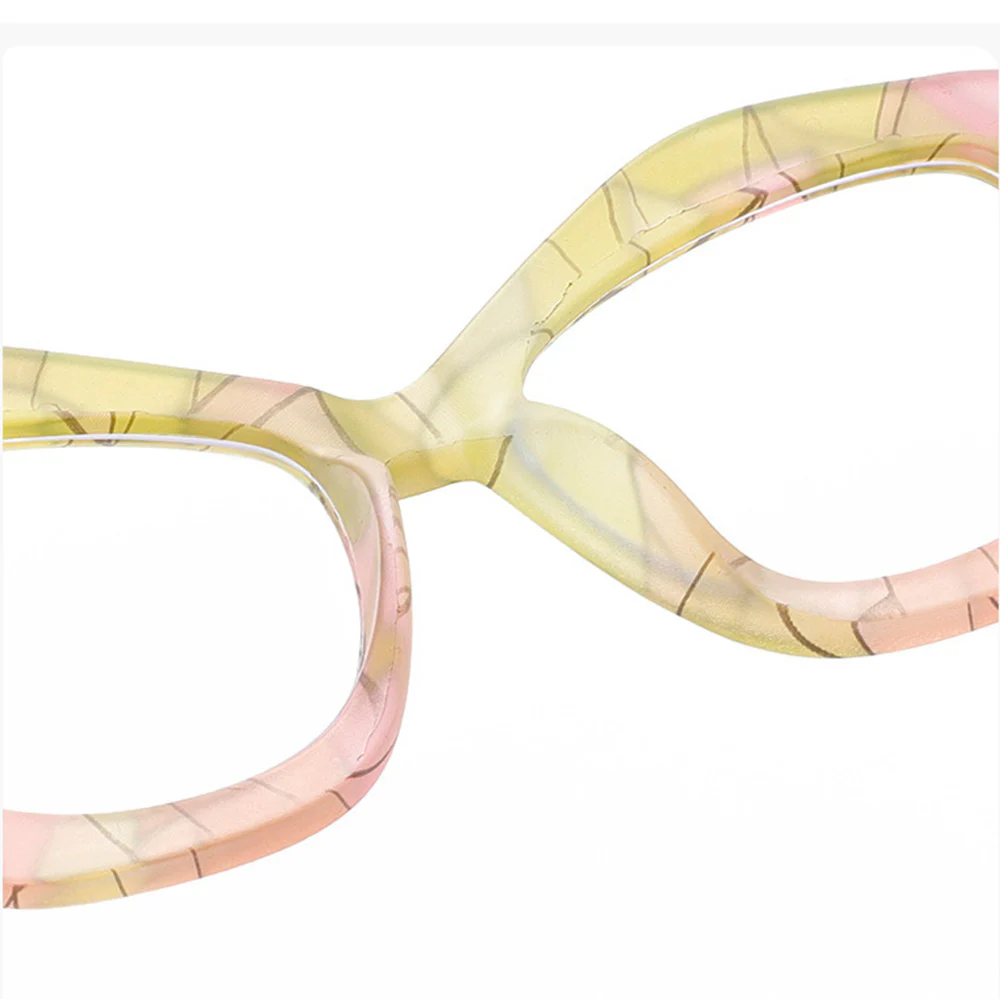Irregular Cat-Eye Glasses with Colorful Thick Frames VK2226 - Image 3
