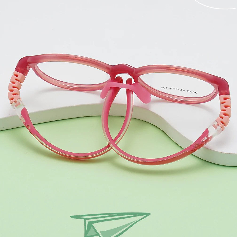 French Nano Silicone Round Children's Eyeglass Frames VK2227 - Image 2