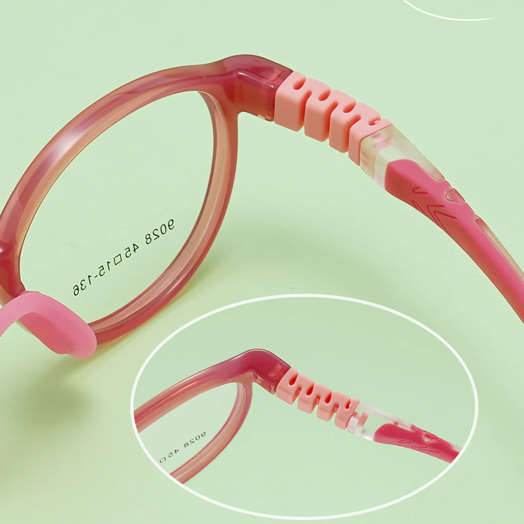 French Nano Silicone Round Children's Eyeglass Frames VK2227 - Image 3