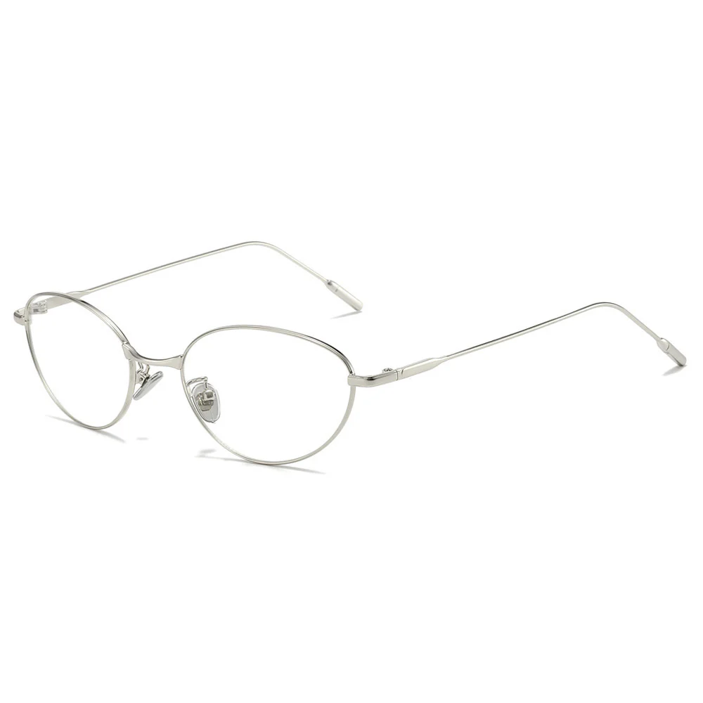 Futuristic Cat-Eye Metal Glasses Trend VK2230 - Image 2