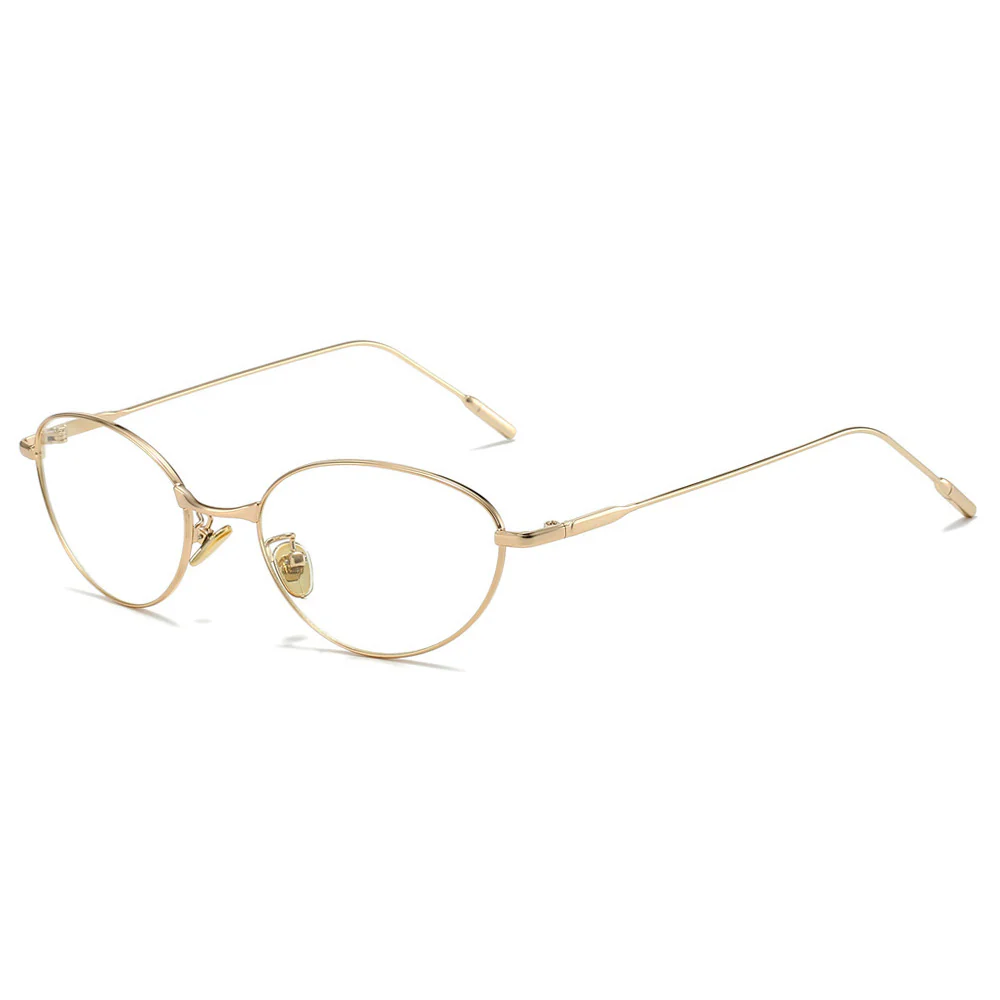 Futuristic Cat-Eye Metal Glasses Trend VK2230 - Image 9