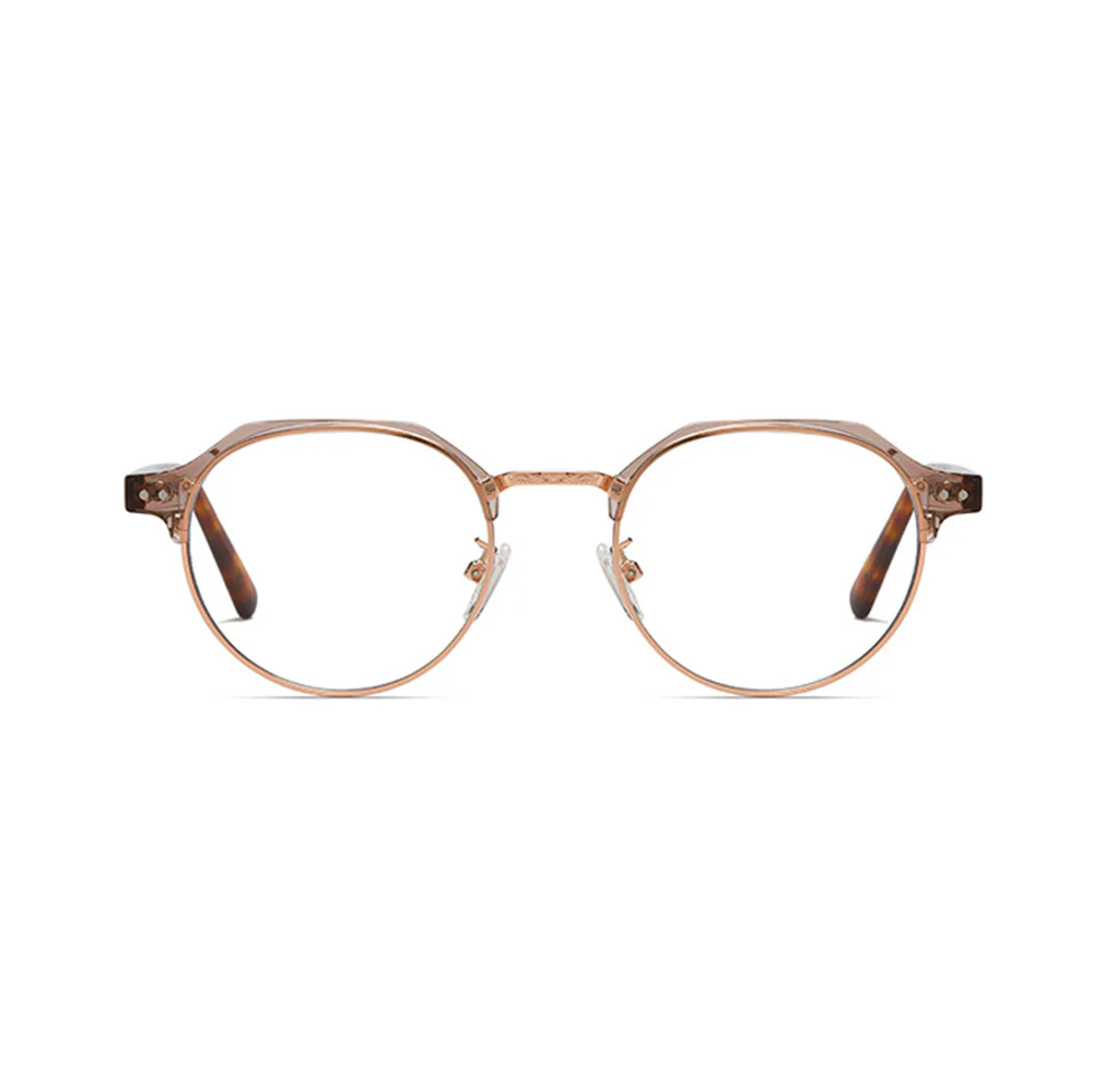 Round Browline Fashion Blue Light Blocking Glasses VK2231 - Image 10