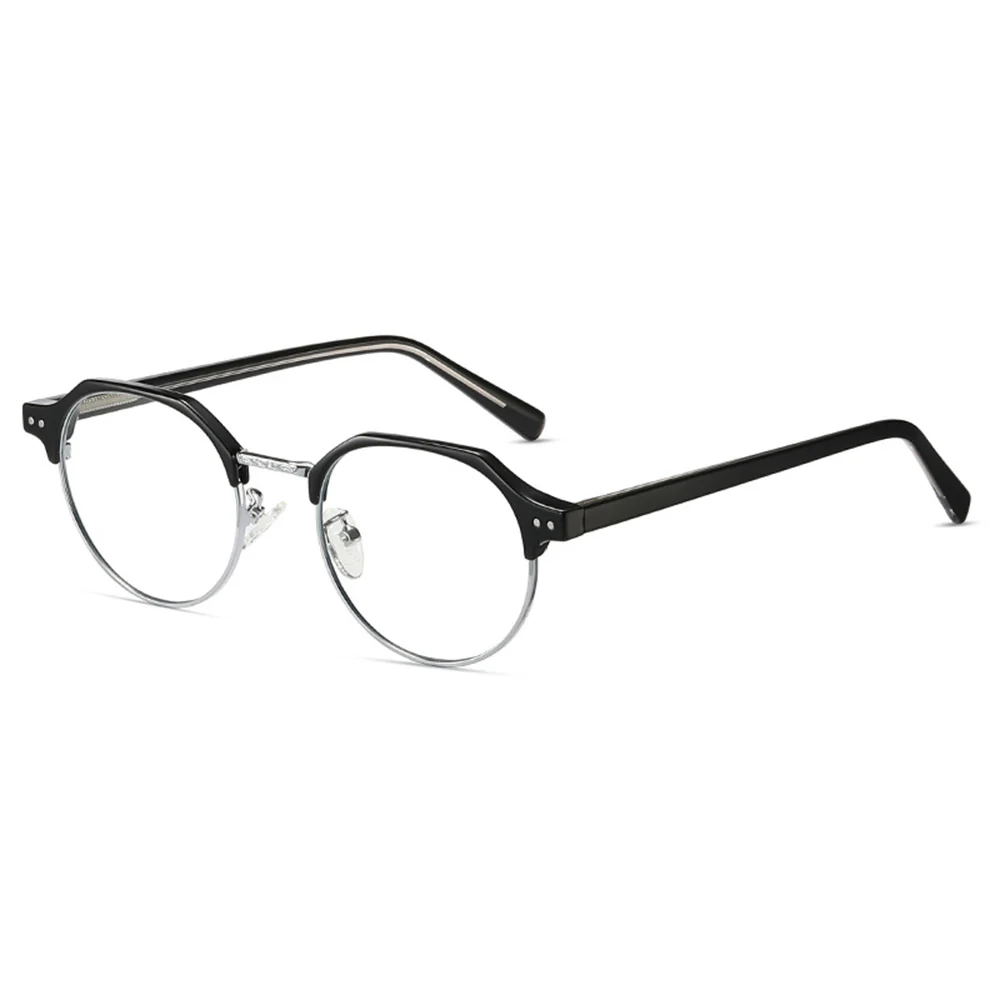 Round Browline Fashion Blue Light Blocking Glasses VK2231 - Image 2