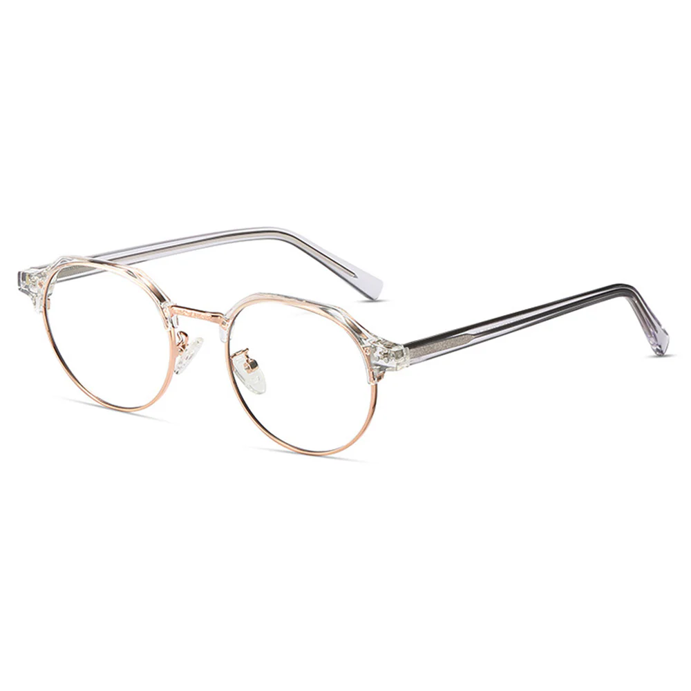 Round Browline Fashion Blue Light Blocking Glasses VK2231 - Image 9