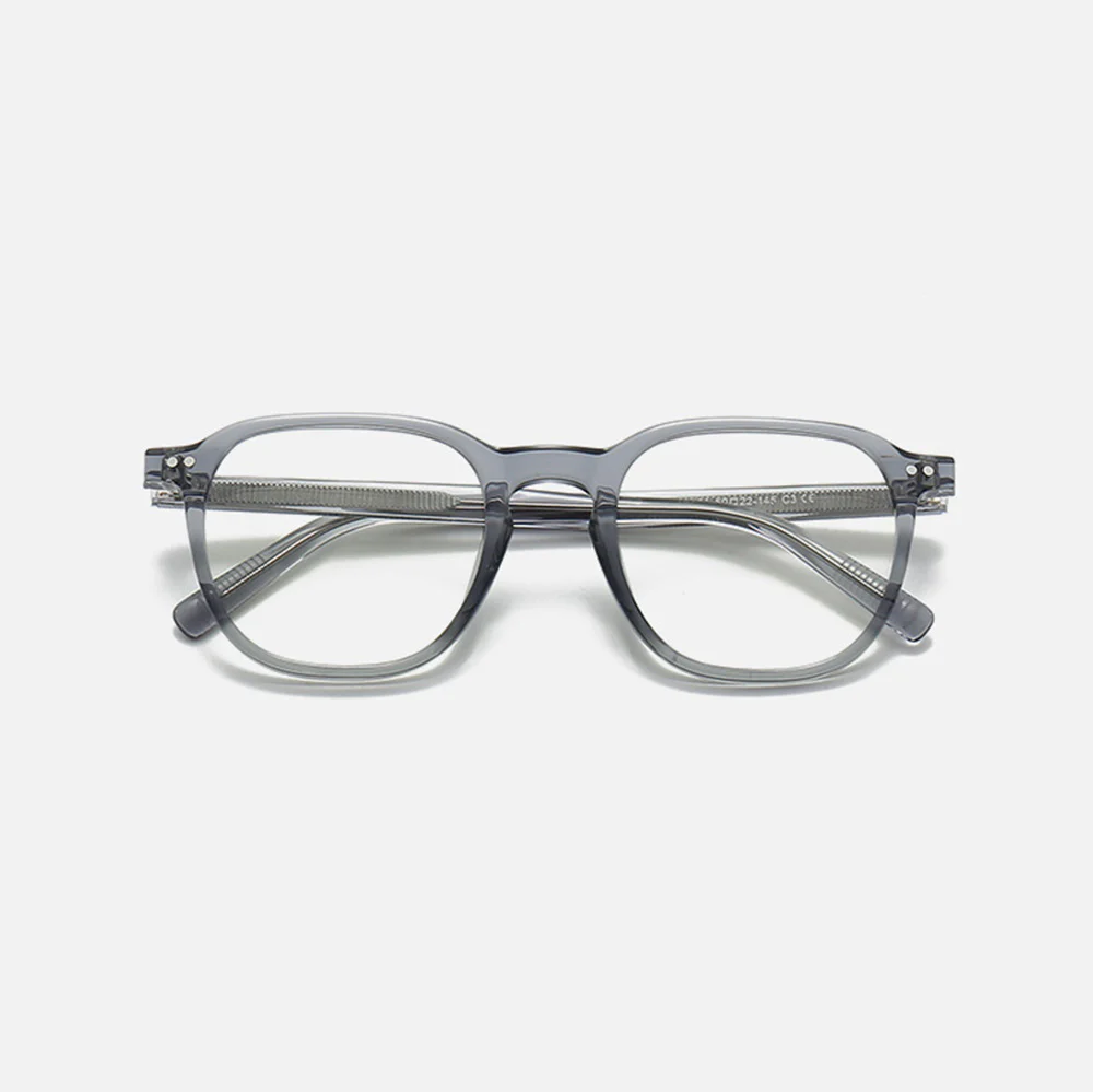 Square Acetate Temple Retro Rivet Prescription Eyeglass VK2233 - Image 12