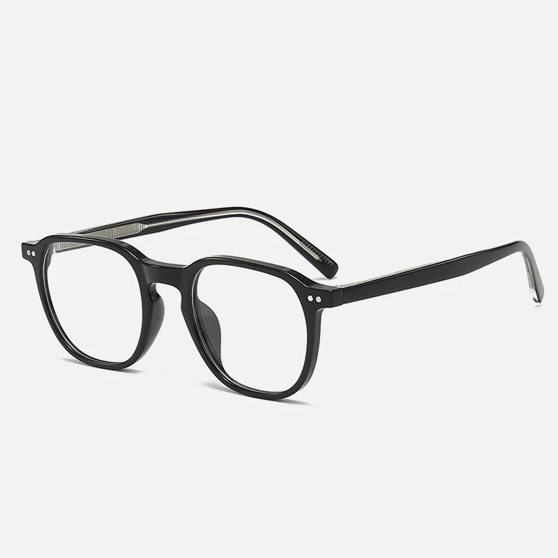 Square Acetate Temple Retro Rivet Prescription Eyeglass VK2233 - Image 2