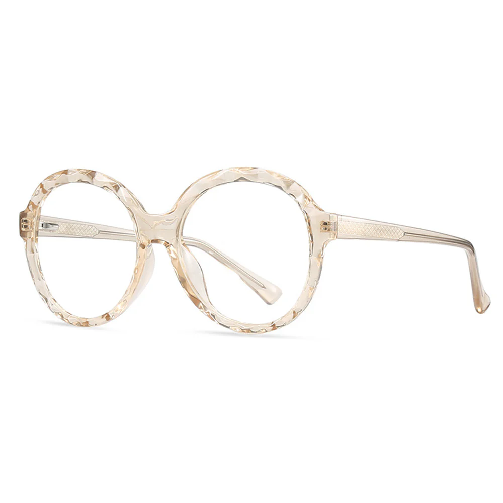 Crystal Rim Round Glasses with Spring Hinges VK2243 - Image 10