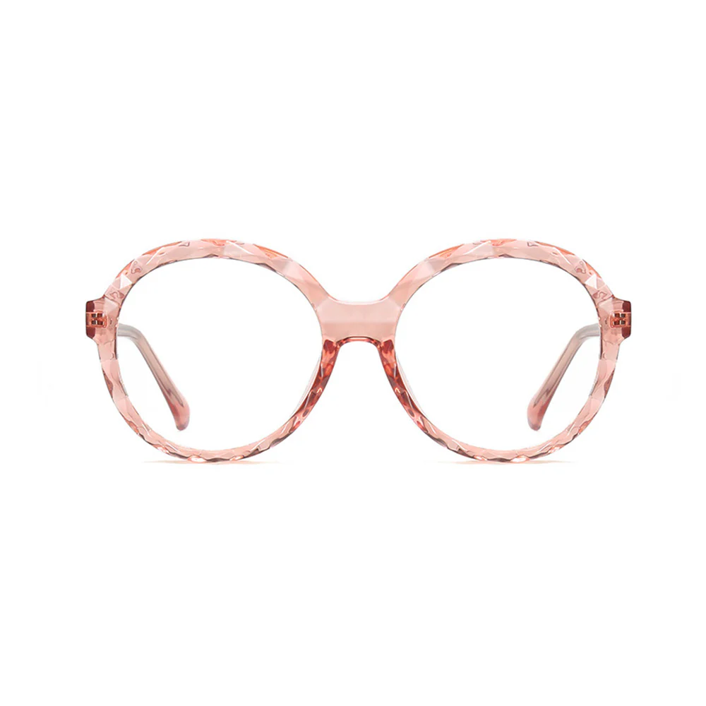 Crystal Rim Round Glasses with Spring Hinges VK2243 - Image 11