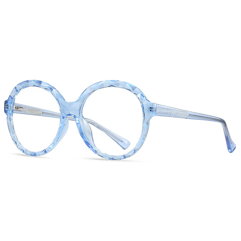 Crystal Rim Round Glasses with Spring Hinges VK2243 - Image 14