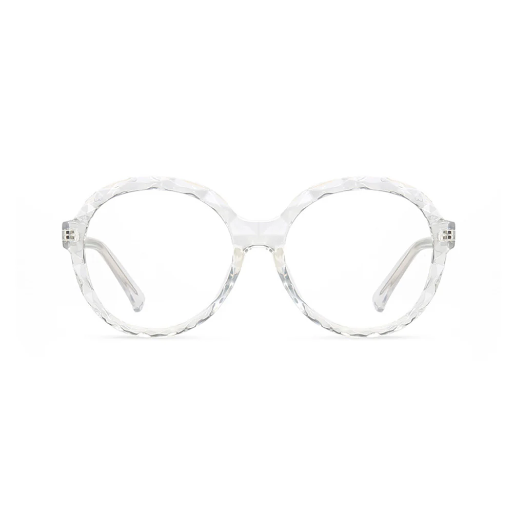 Crystal Rim Round Glasses with Spring Hinges VK2243 - Image 4
