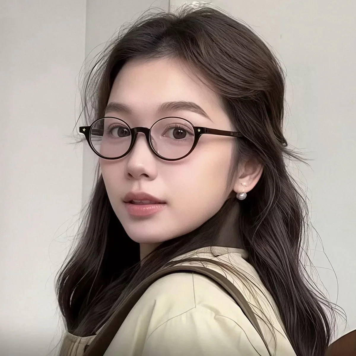 Cute and Chic Oval Frame Glasses for Women VK2261 - Image 4