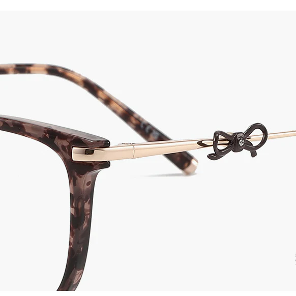 Women's Cat-Eye Glasses with Bowknot Temple Decoration VK2262 - Image 4