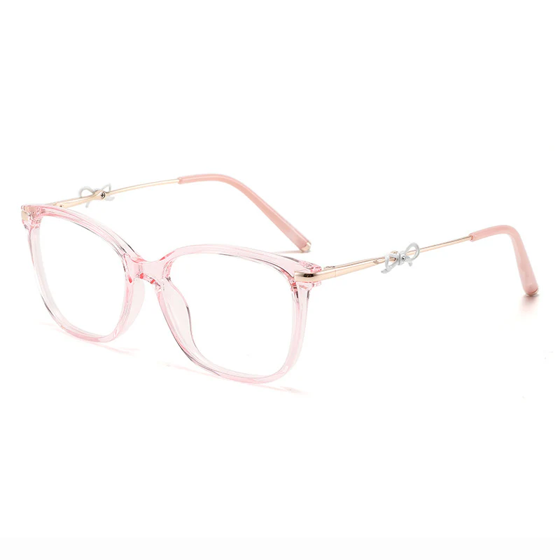 Women's Cat-Eye Glasses with Bowknot Temple Decoration VK2262 - Image 7