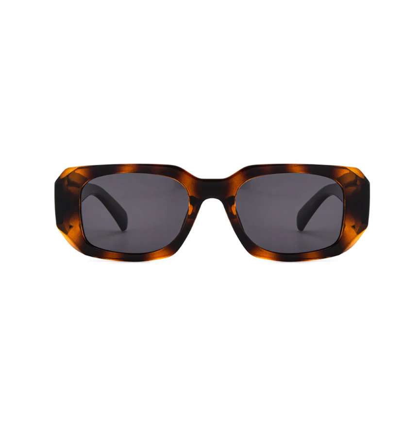 Rectangular Fashion Polarized Sunglasses Geometric Temples VK2285 - Image 10