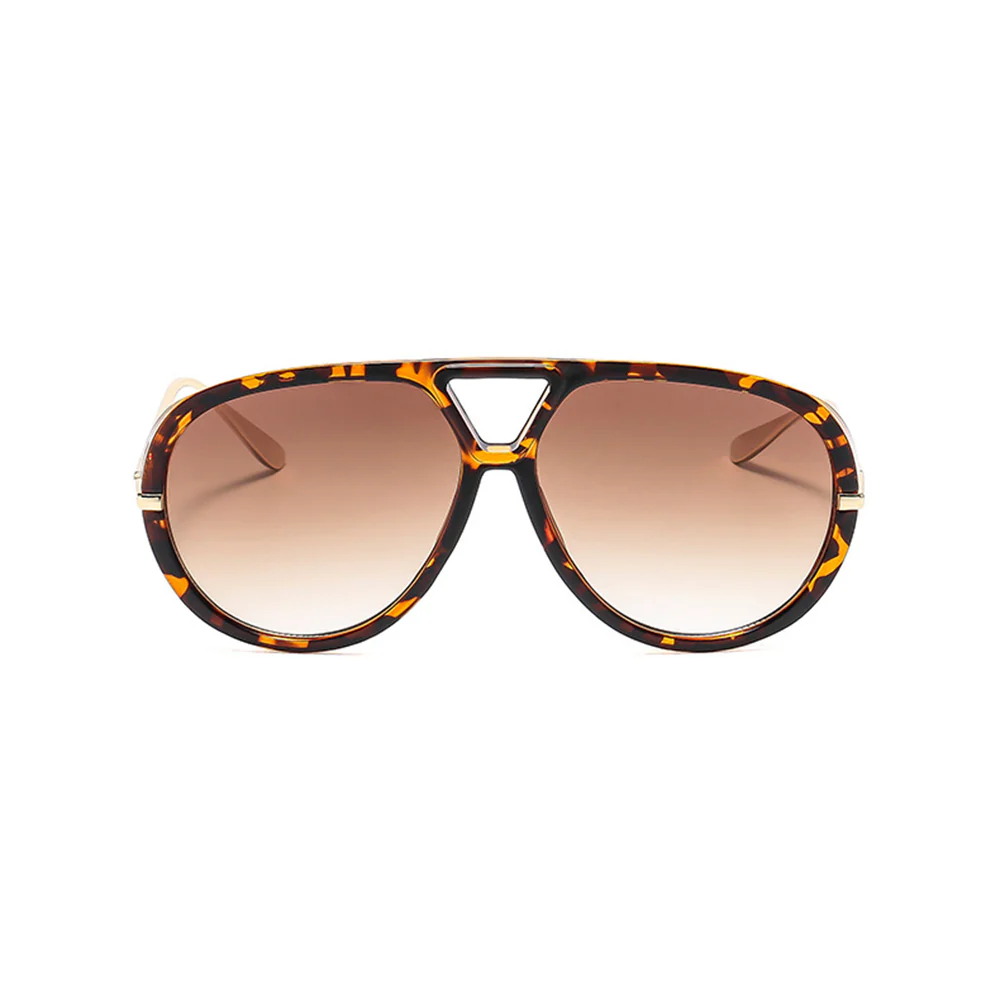 Oversized Aviator UV Protective Sunglasses Eye Care Design VK2291 - Image 6