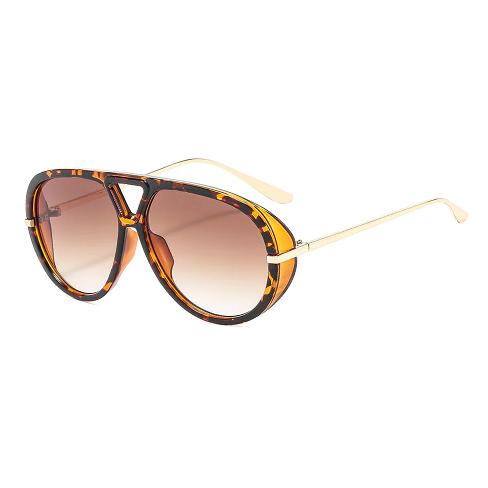 Oversized Aviator UV Protective Sunglasses Eye Care Design VK2291 - Image 7
