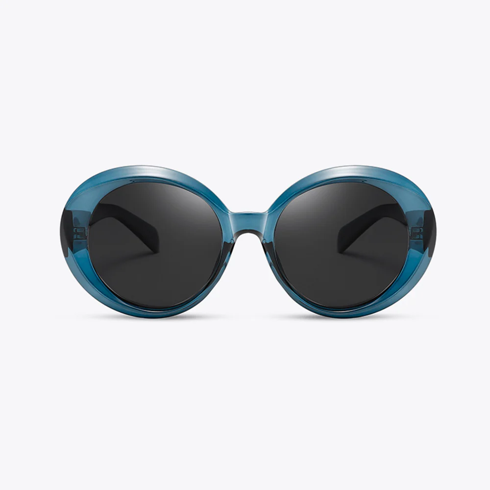 Oversized Round Acetate Sunglasses VK2295 - Image 11