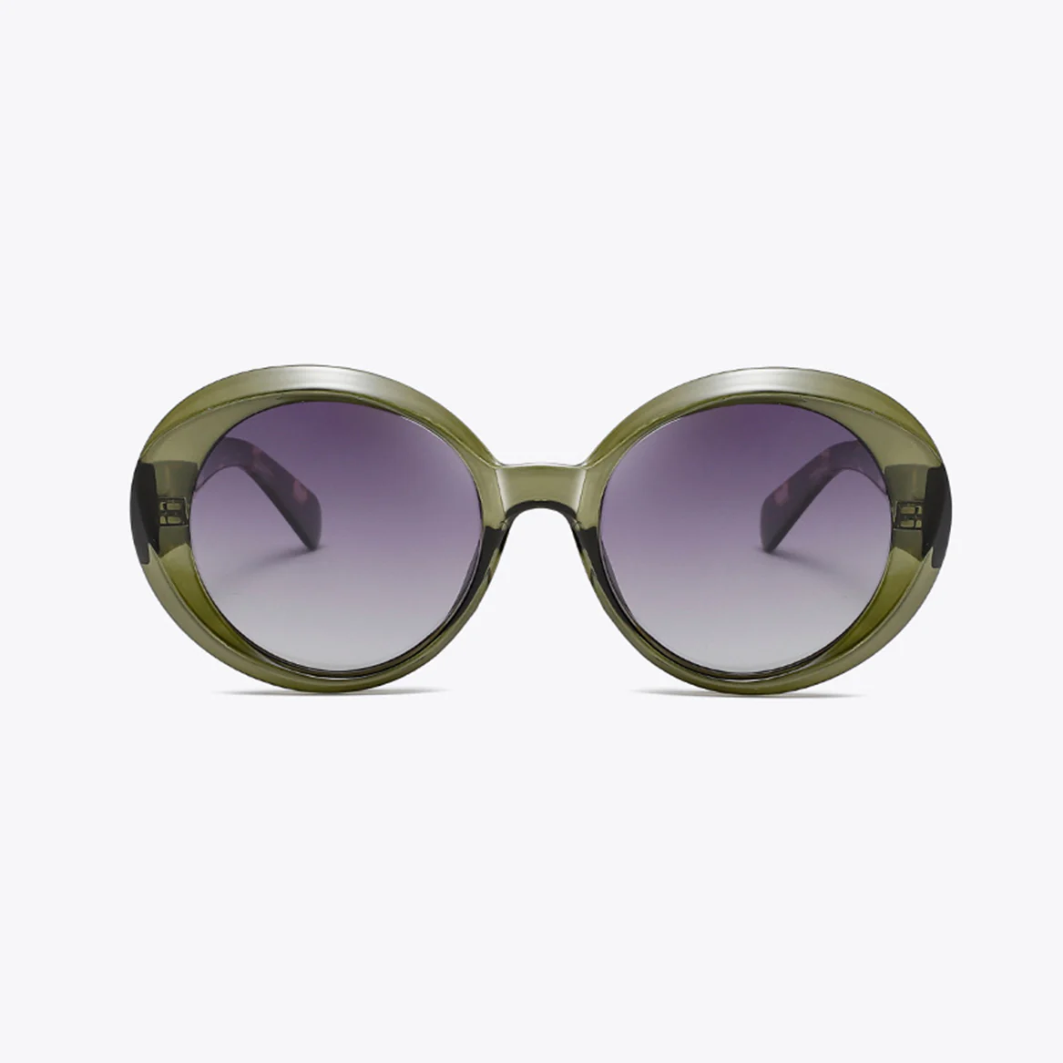 Oversized Round Acetate Sunglasses VK2295 - Image 9