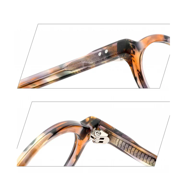 Vintage Oval Acetate Prescription Glasses VK2309 - Image 3