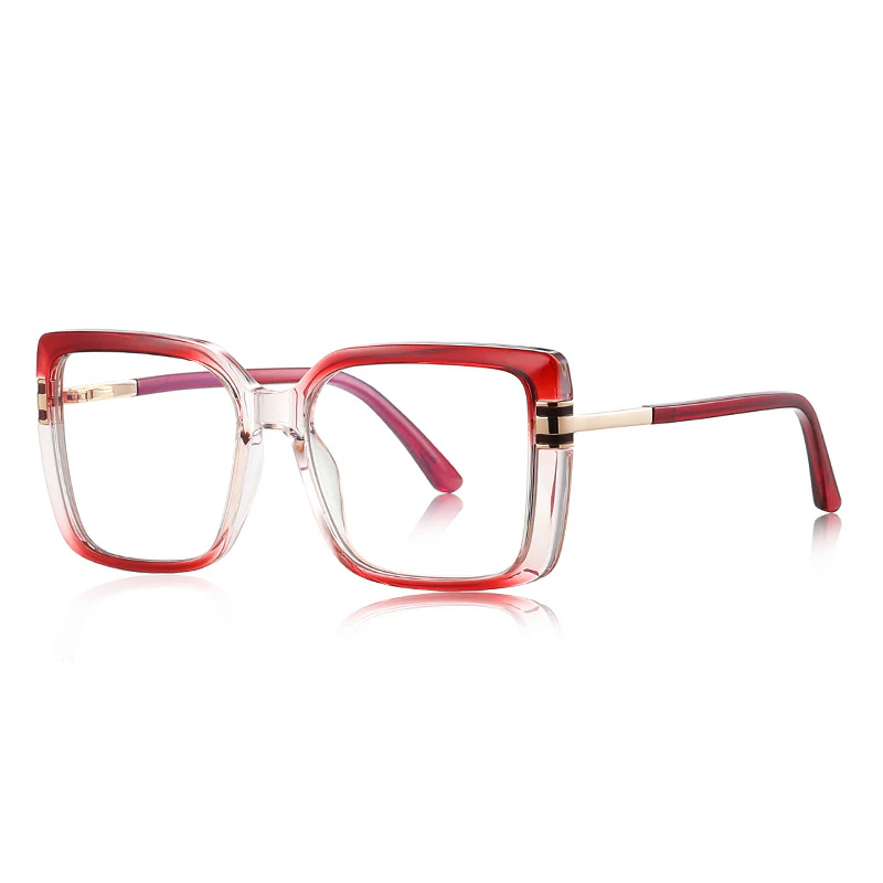 Oversized Square Prescription Glasses Blue Light Filtering VK2313 - Image 10