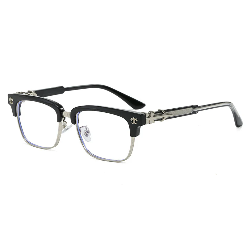 Unisex Business Browline Glasses Blue Light Blocking VK2319 - Image 2
