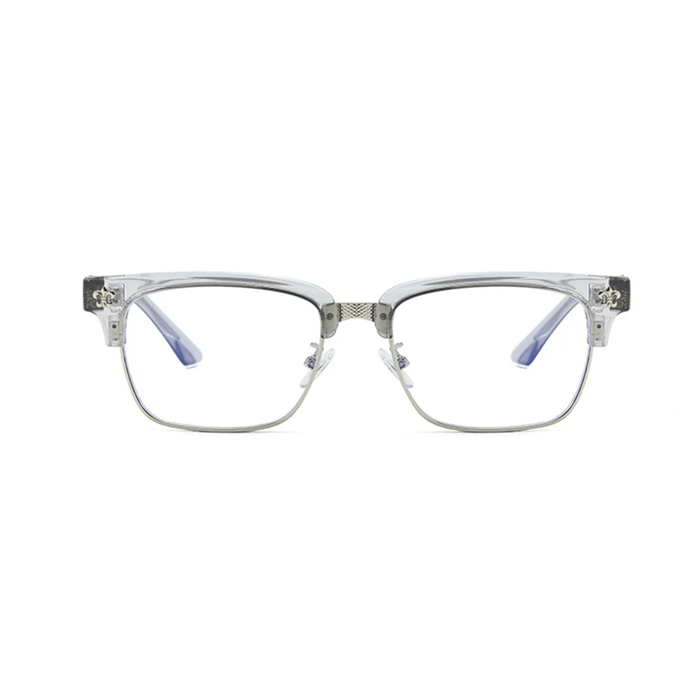 Unisex Business Browline Glasses Blue Light Blocking VK2319 - Image 8