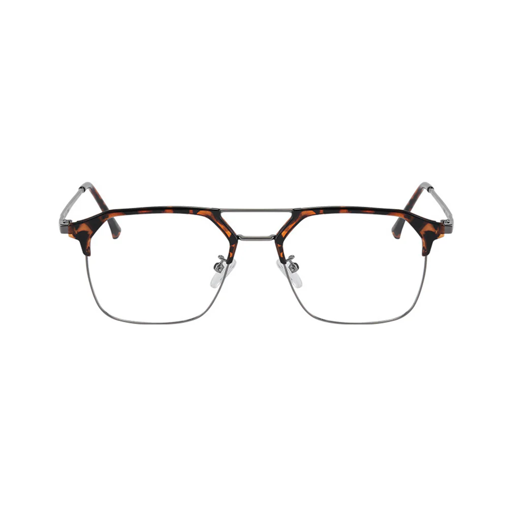 Metal Browline Business Glasses for Men VK2327 - Image 10
