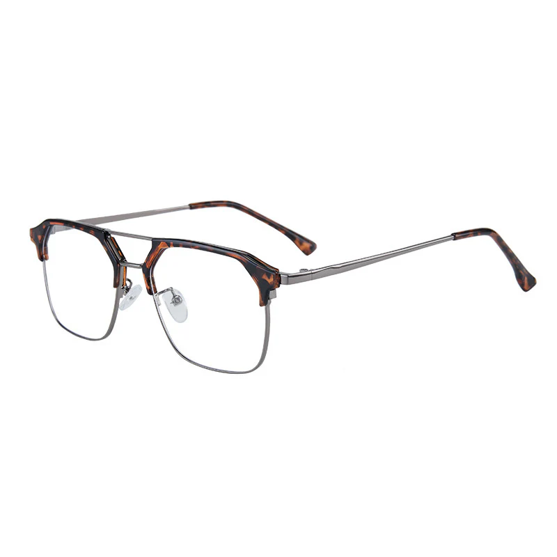 Metal Browline Business Glasses for Men VK2327 - Image 11