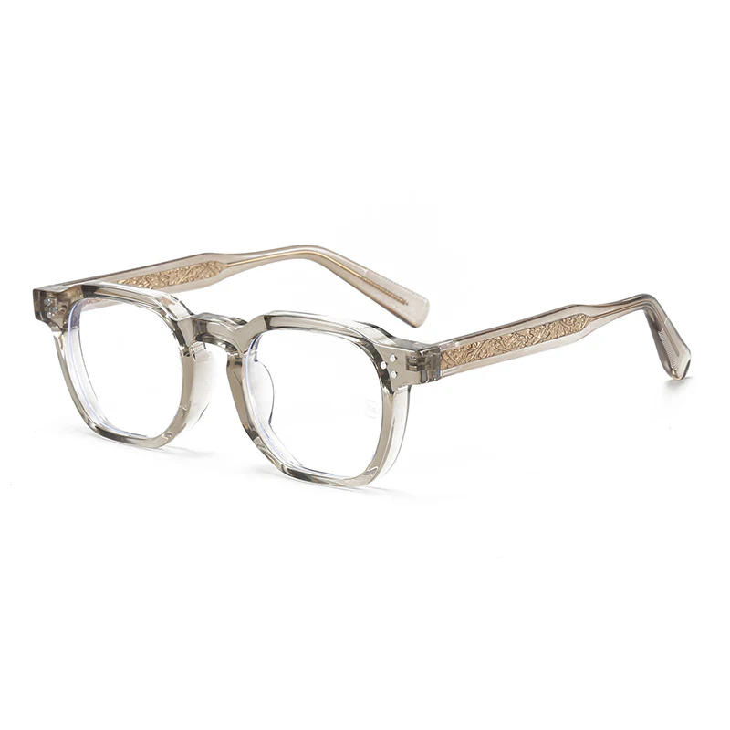 Square Thick Frame Glasses with Prescription Lenses VK2329 - Image 2