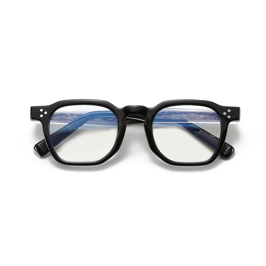 Square Thick Frame Glasses with Prescription Lenses VK2329 - Image 3