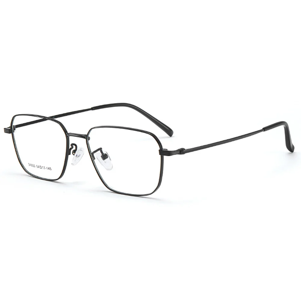 Unisex Rectangular Metal Business Glasses VK2334 - Image 2