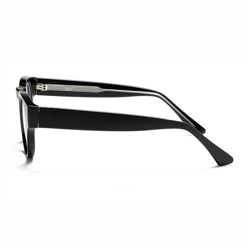Artistic Round Blue Light Glasses with Thick Temples VK2344 - Image 3