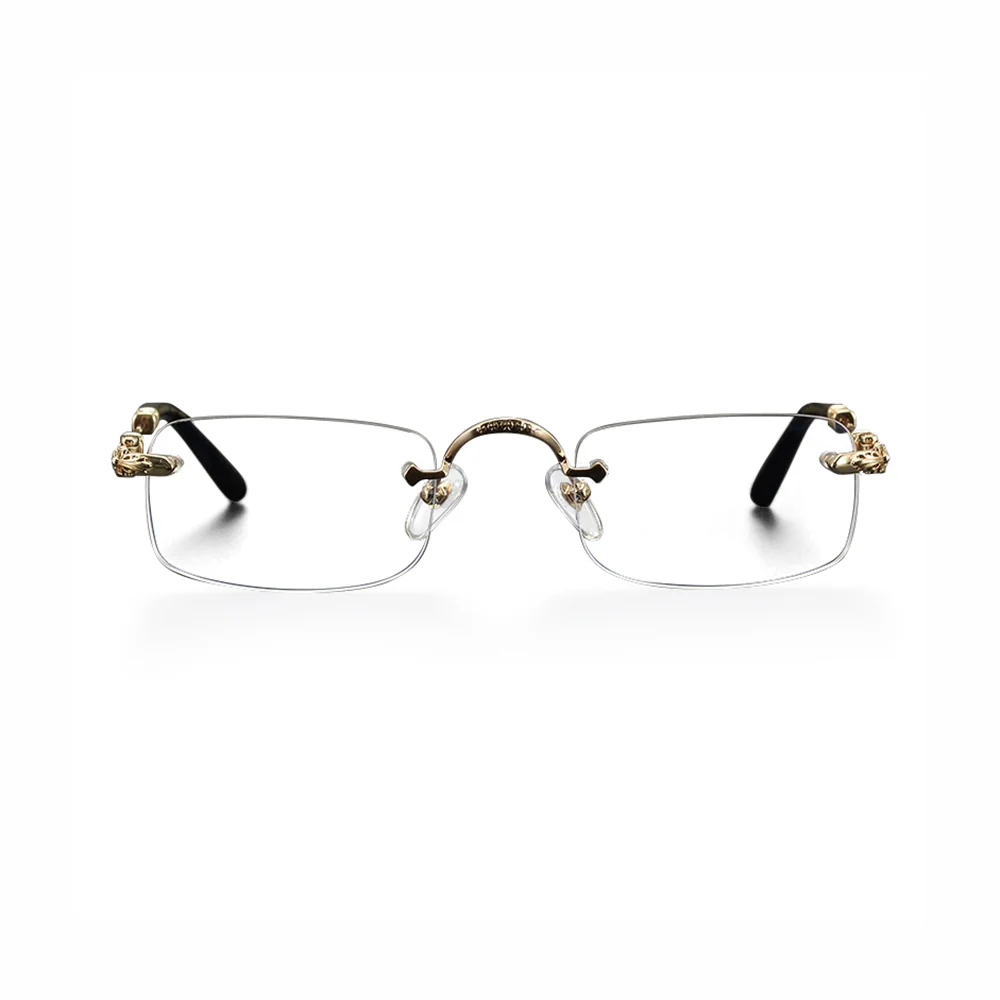 Frameless Metal Blue Light Blocking Reading Glasses VK2346