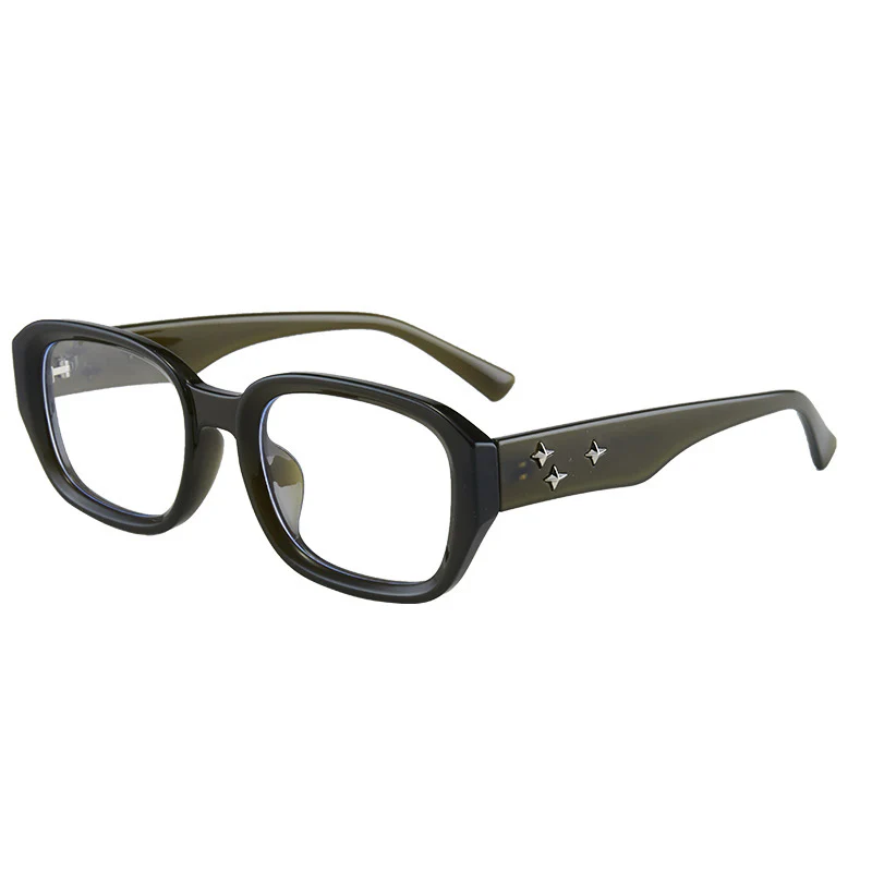 Rectangle Eyeglasses with Star-Stud Temple Details VK2374 - Image 7