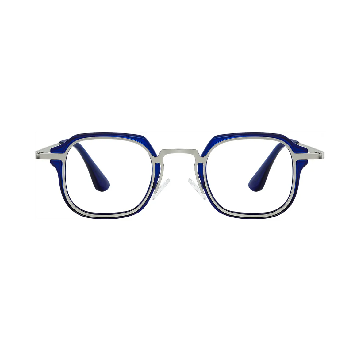 Retro Square TR & Metal Eyeglasses VK2384 - Image 3