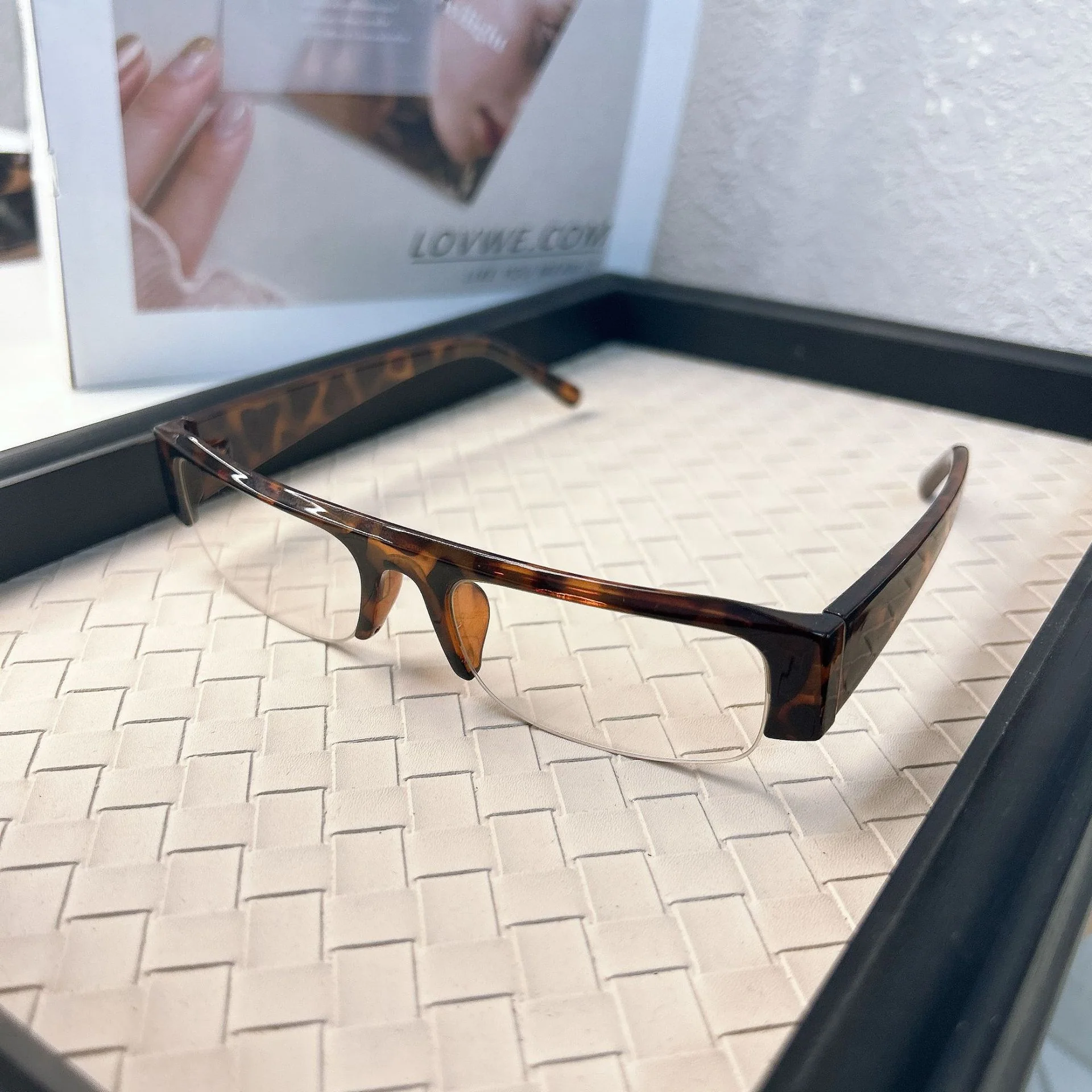 Half-Rim Vintage 90s Inspired Fashion Glasses VK2386 - Image 2