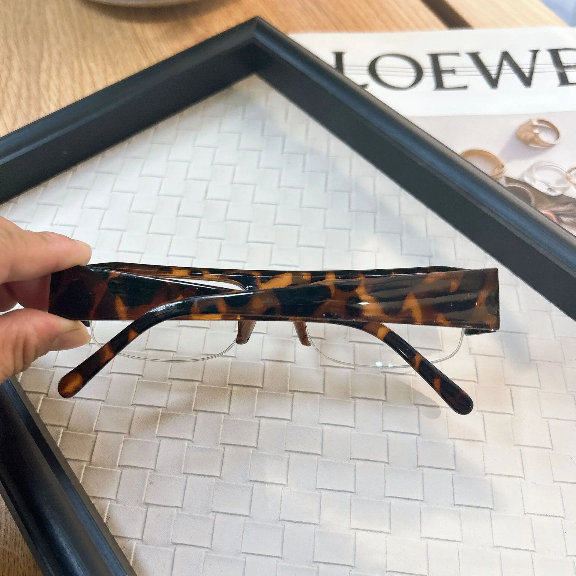 Half-Rim Vintage 90s Inspired Fashion Glasses VK2386 - Image 4