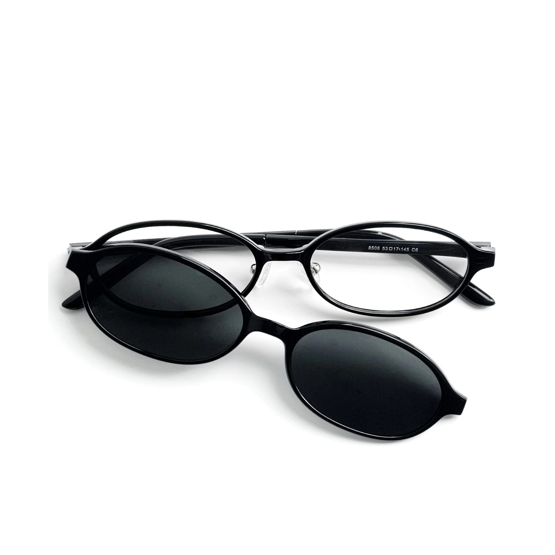 Oval Clip-On Sunglasses with Magnetic Attachment VK2388
